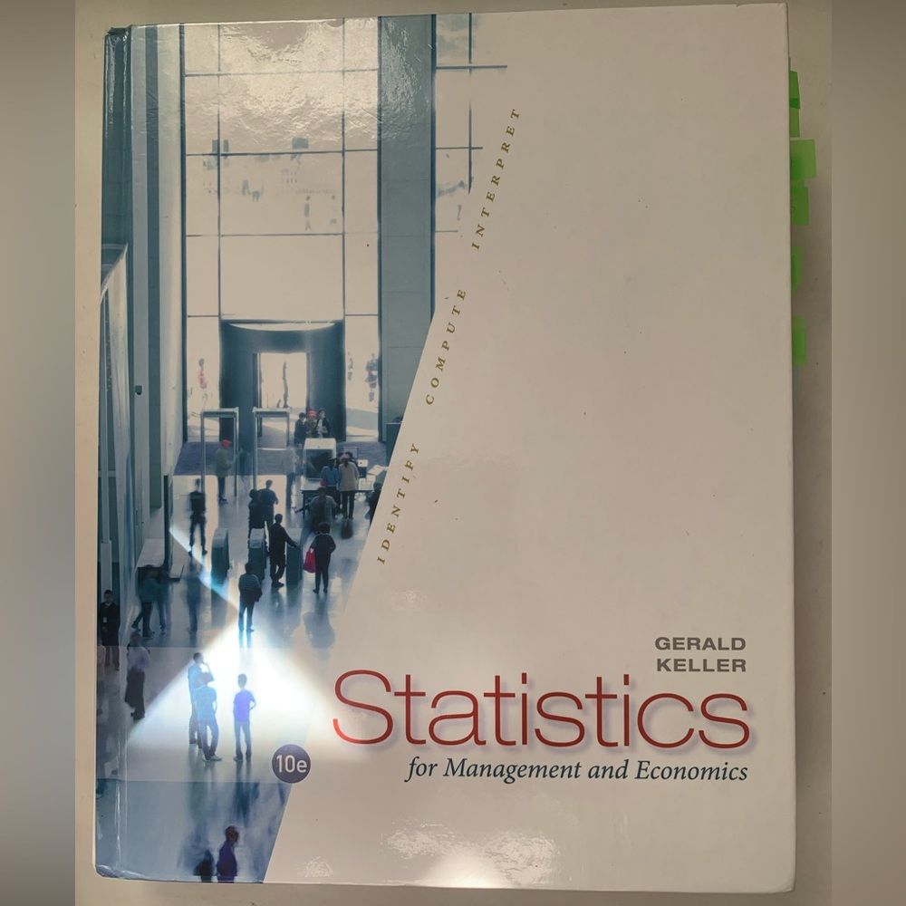 Statistics for Management and Economics book